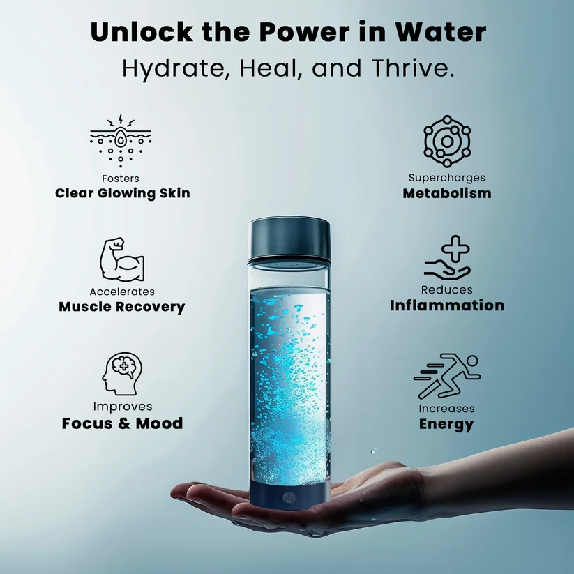 HydroGenius™ Hydrogen Water Bottle