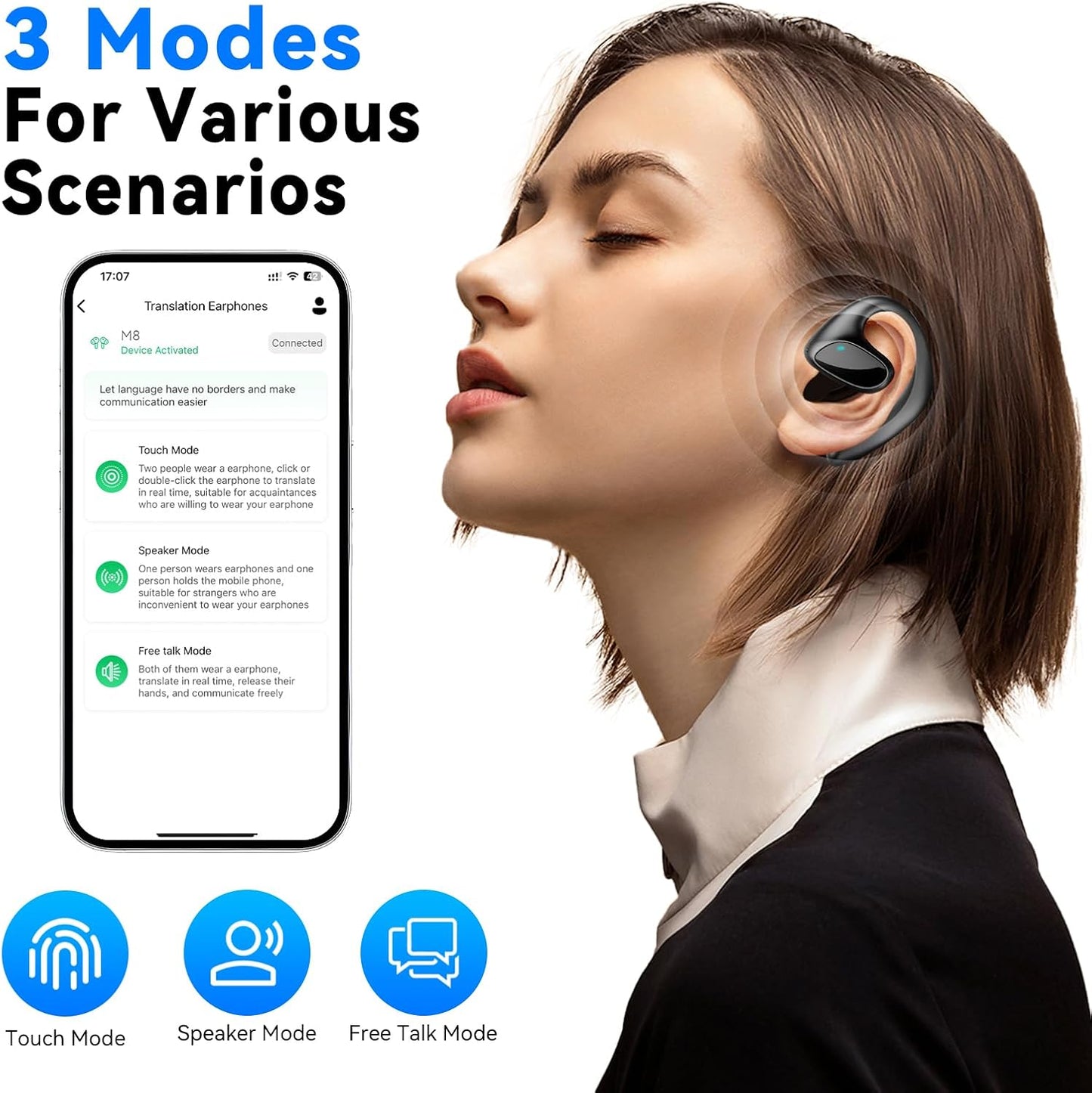 Luxios Pro™ AI Translator Earbuds 3.0