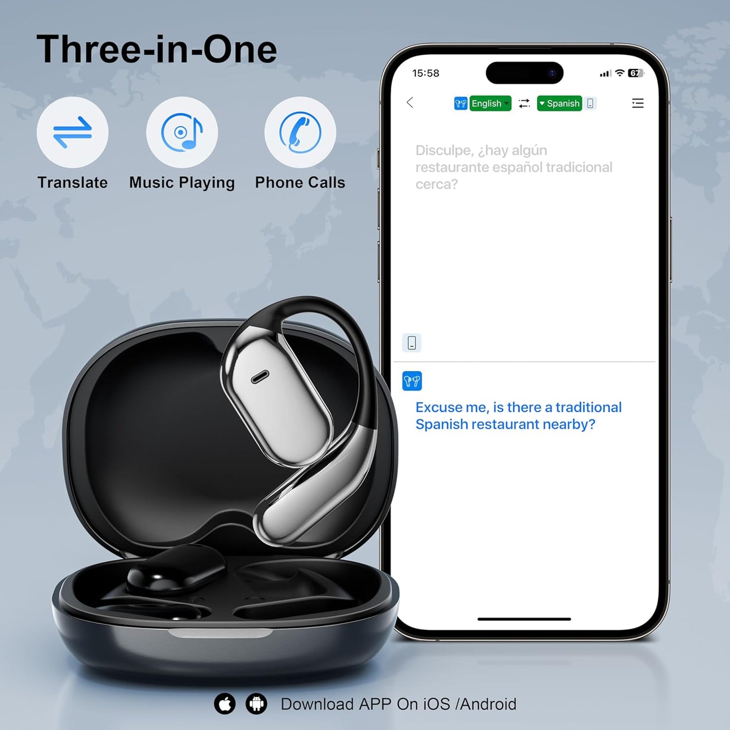 Luxios Pro™ AI Translator Earbuds 3.0