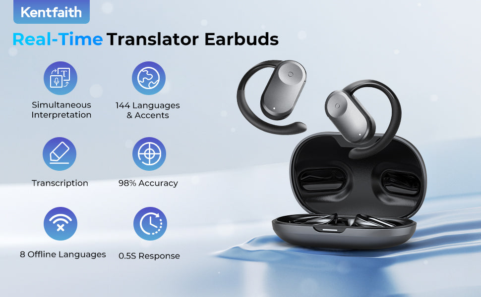 Luxios Pro™ AI Translator Earbuds 3.0