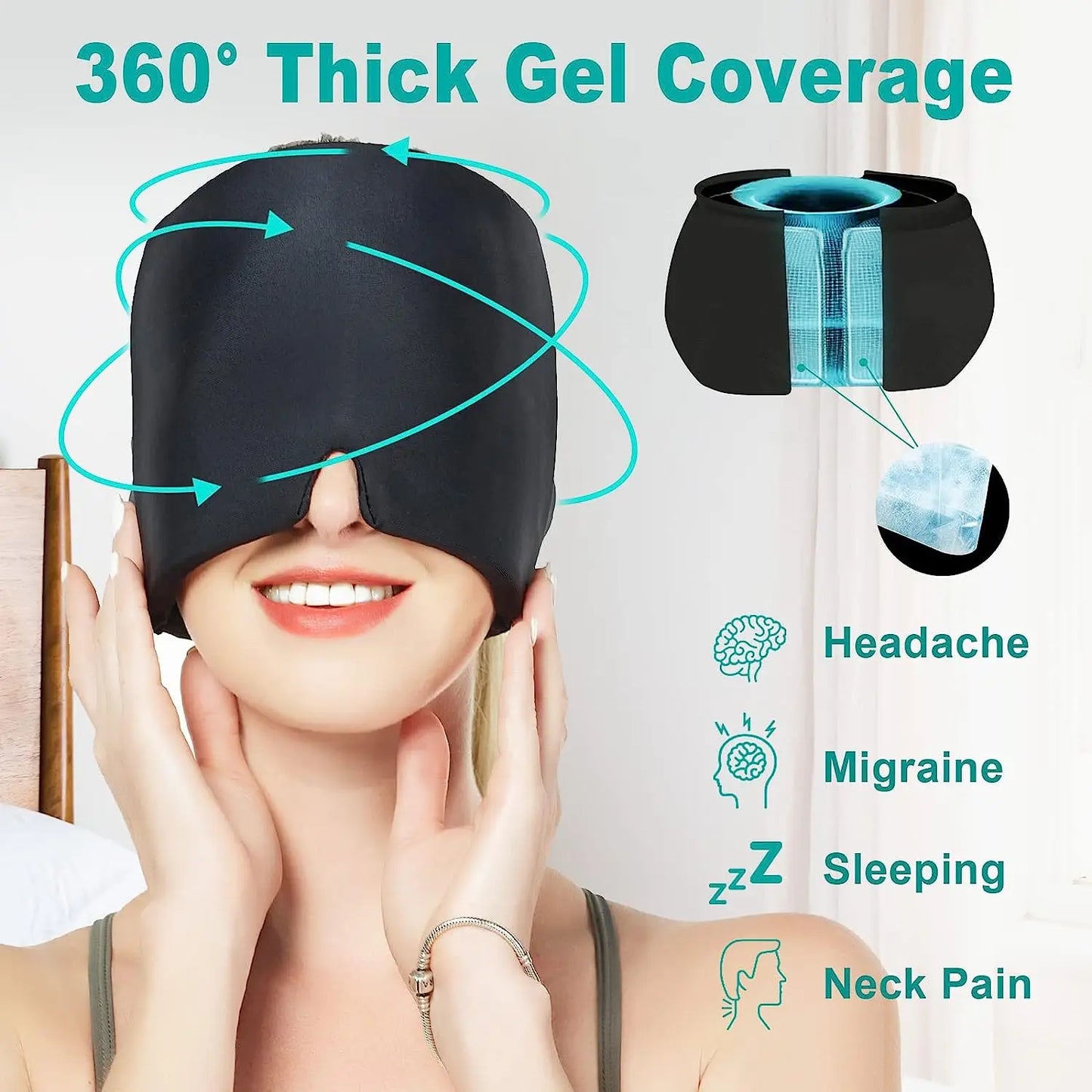 Luxios Pro™ Gel Therapy Migraine Relief Mask